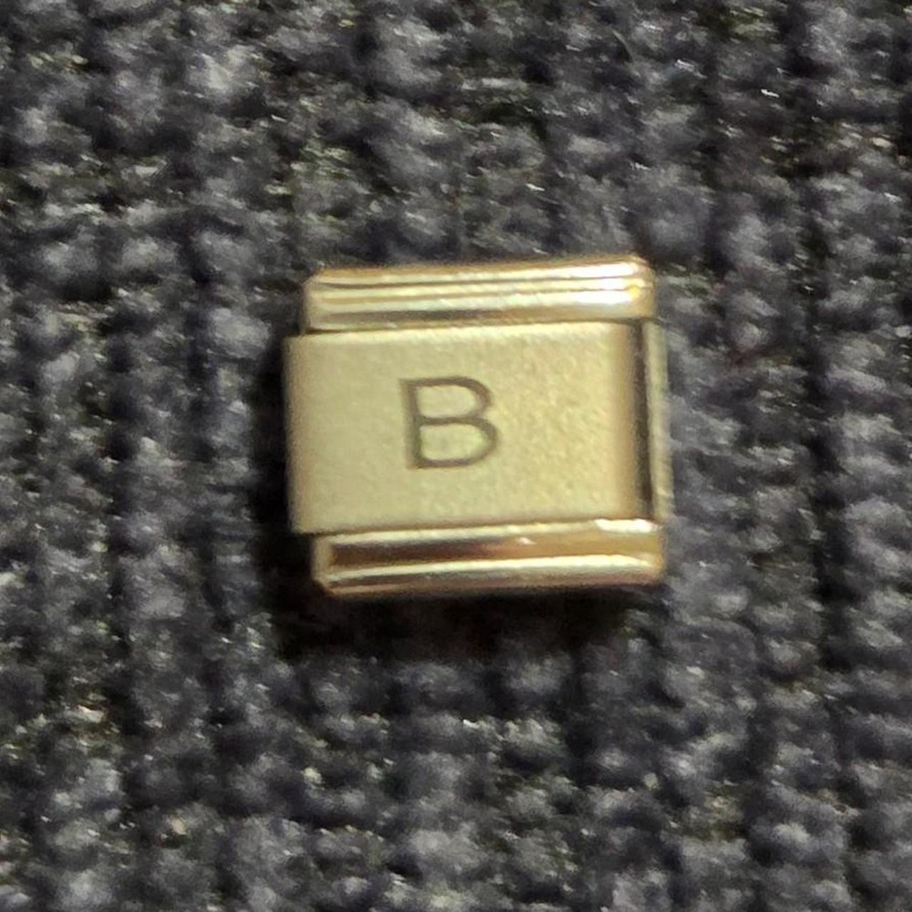 Italian charm with letter B